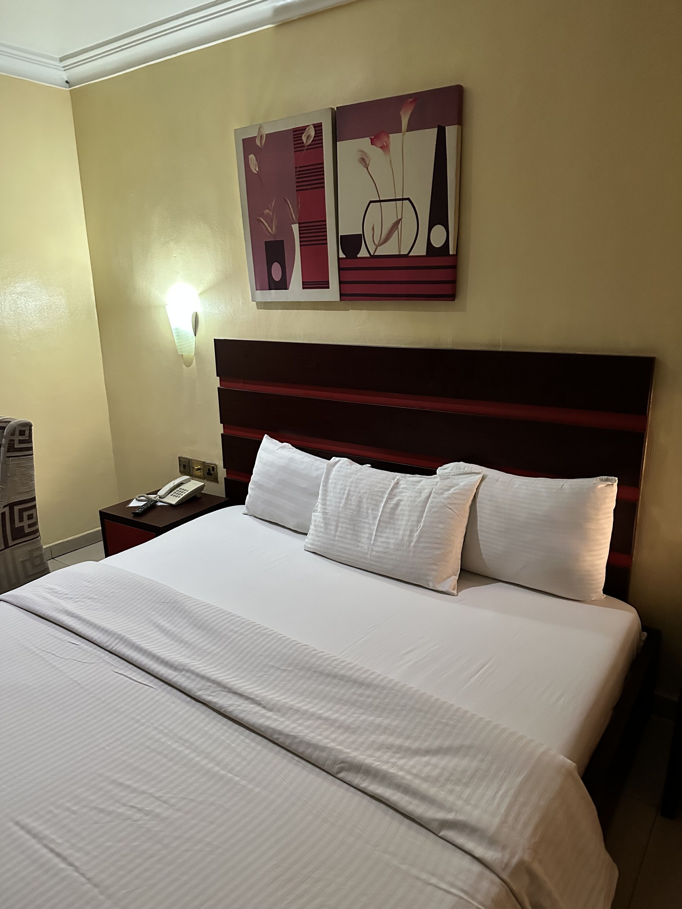 Down duvets, memory-foam beds, desk, free WiFi
