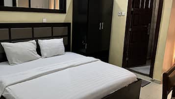 Down duvets, memory-foam beds, desk, free WiFi