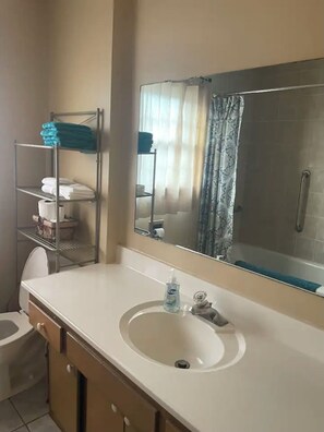 Combined shower/bathtub - Cozy 3 bedroom home great for travelers (Racine)