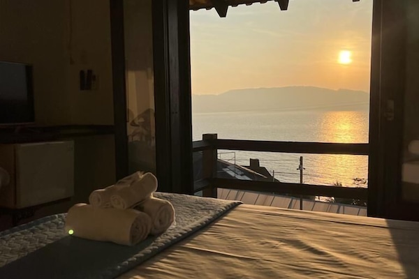 Bangalô panorâmico, 2 quartos, vista para o mar | Wi-Fi de cortesia
