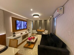 Deluxe Apartment | Living area - LOCAR-IN GRAMADO Residencial Hortênsias (Gramado)