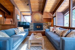 Smart TV, fireplace, printers