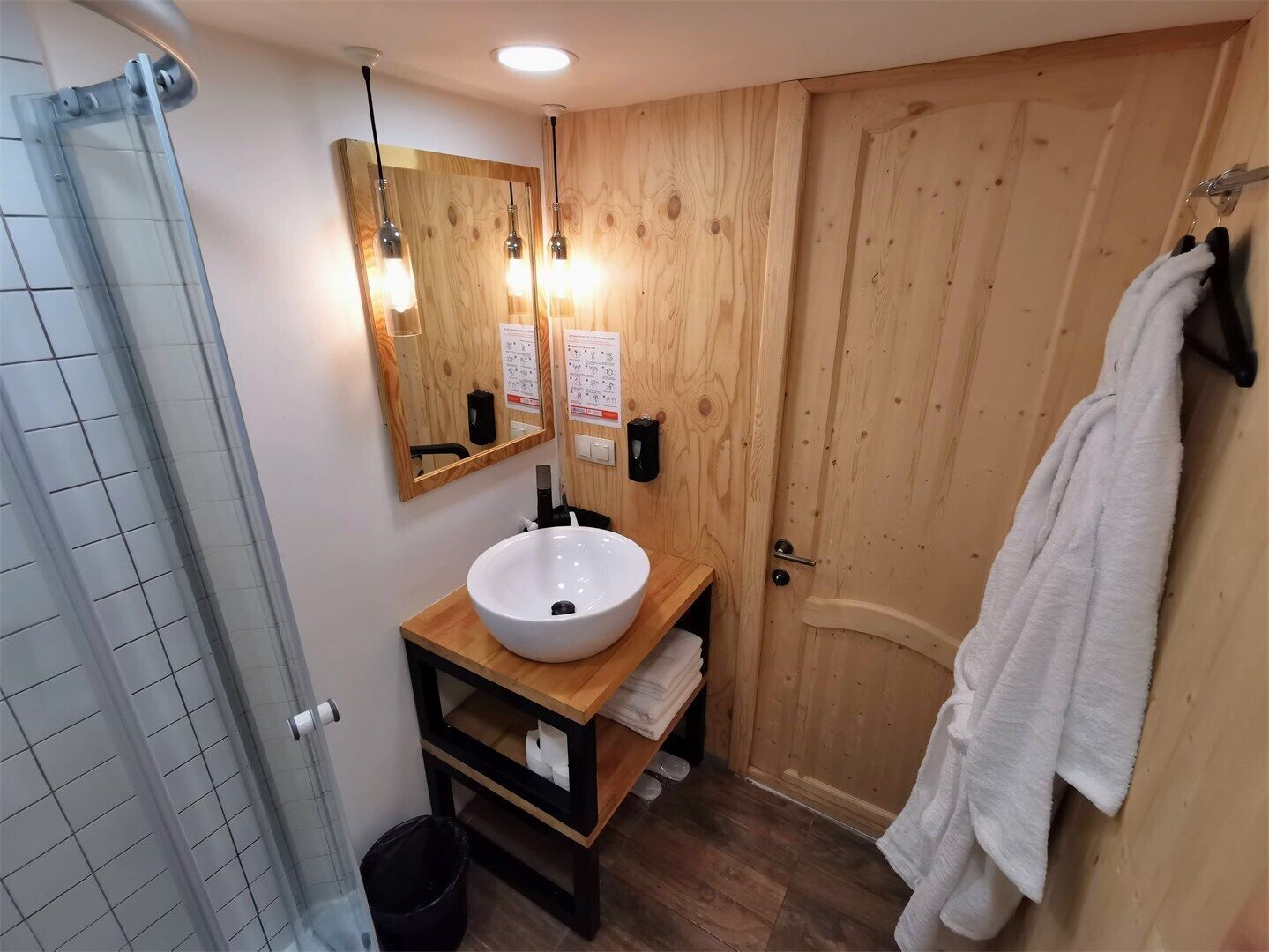 Premium Tent | Bathroom | Spring water tub, free toiletries, hair dryer, bathrobes