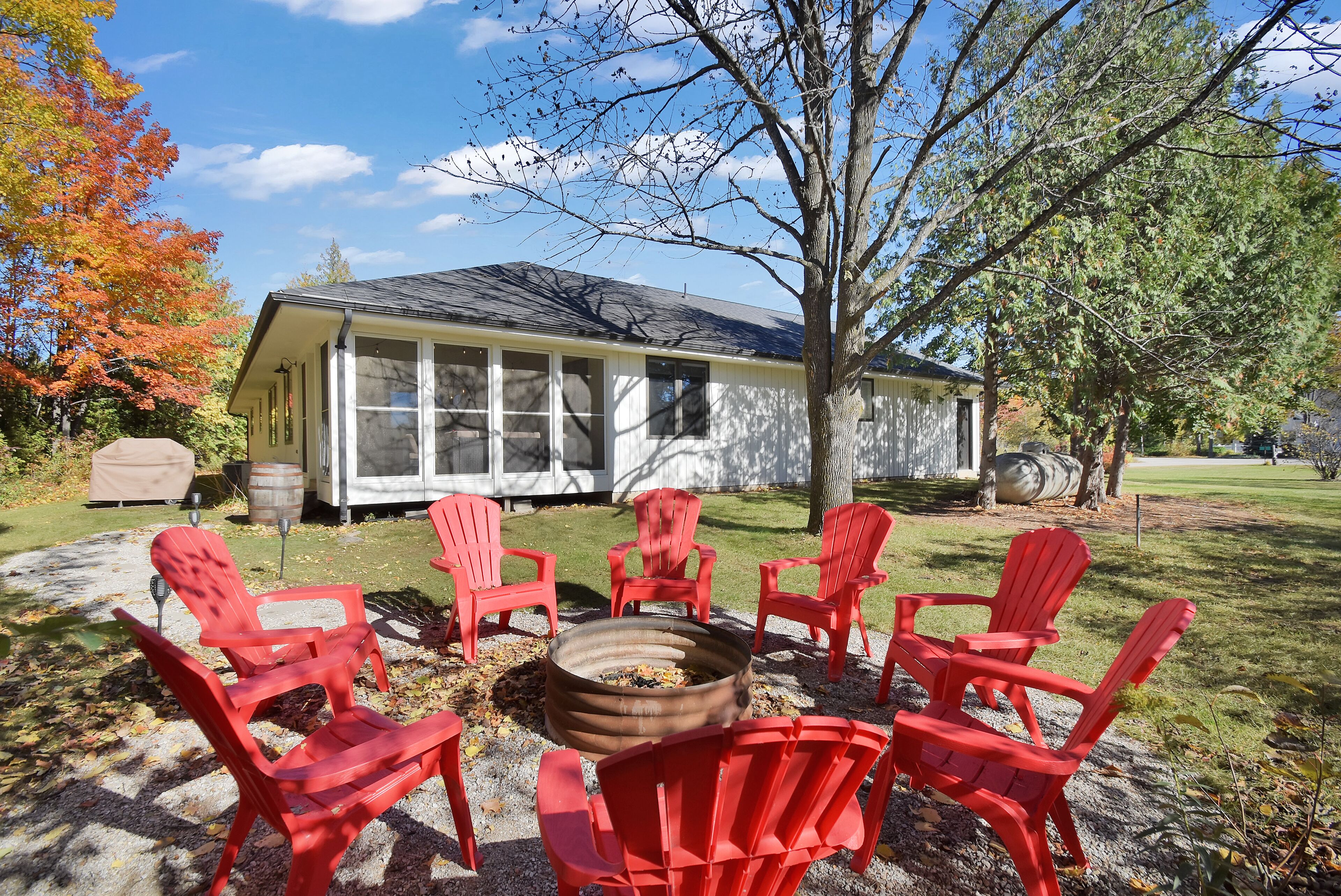 4 bedroom - 3 bath on quiet street but close to Sister Bay, Door County.