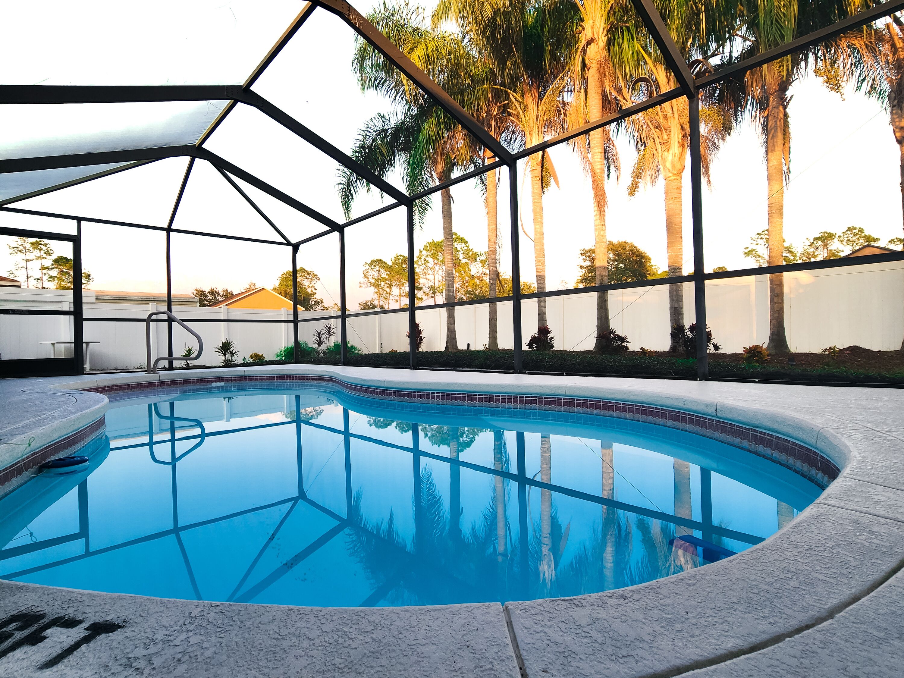 Piscine extérieure, piscine chauffée