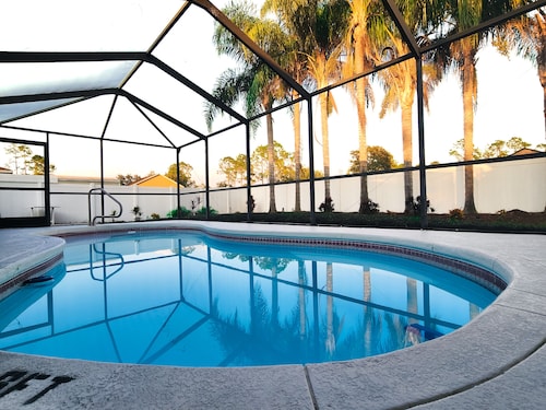 Tropical Paradise - Private Heated Pool, Screened Lanai, No Cleaning Fee