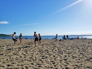 Beach nearby, beach towels