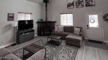 TV connectée, cheminée