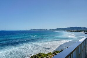 On the beach, sun loungers, beach towels - Gorgeous Ocean View!!!  Condo in Gated Community!!! (Christiansted)