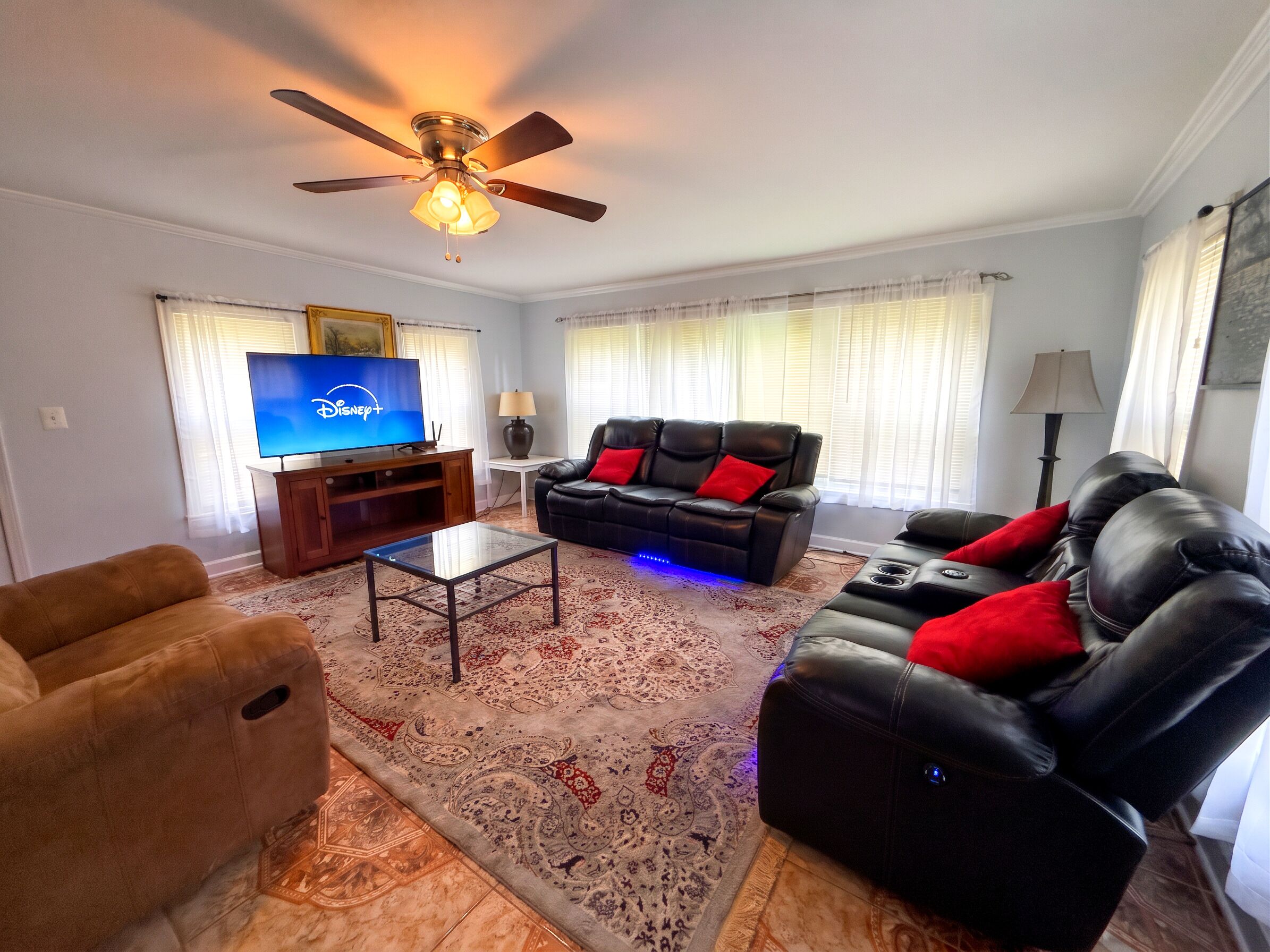 Smart TV, chimenea