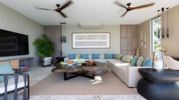 Villa (5 Bedrooms) | Living area | TV, Netflix, streaming services, printers