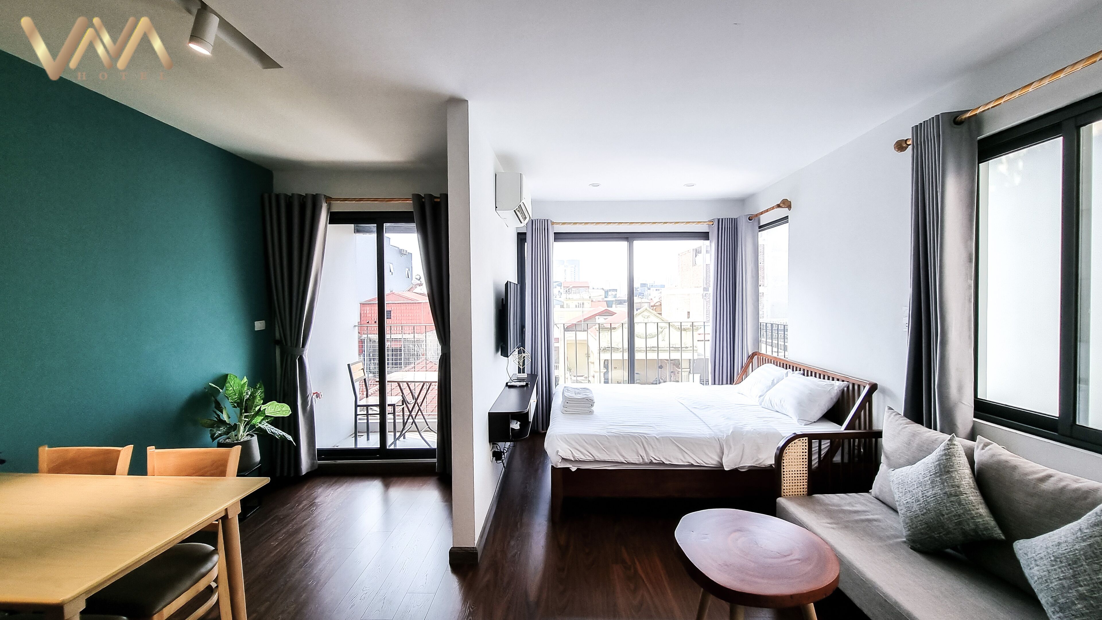 Apartamento família | Vista do quarto