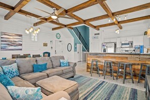 Smart TV, DVD player, foosball, table tennis