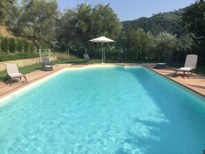 Outdoor pool, a heated pool - Farfalla di Toscana:  privacy, pool, amazing views (Toscana)