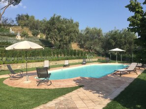 Outdoor pool, a heated pool - Farfalla di Toscana:  privacy, pool, amazing views (Toscana)
