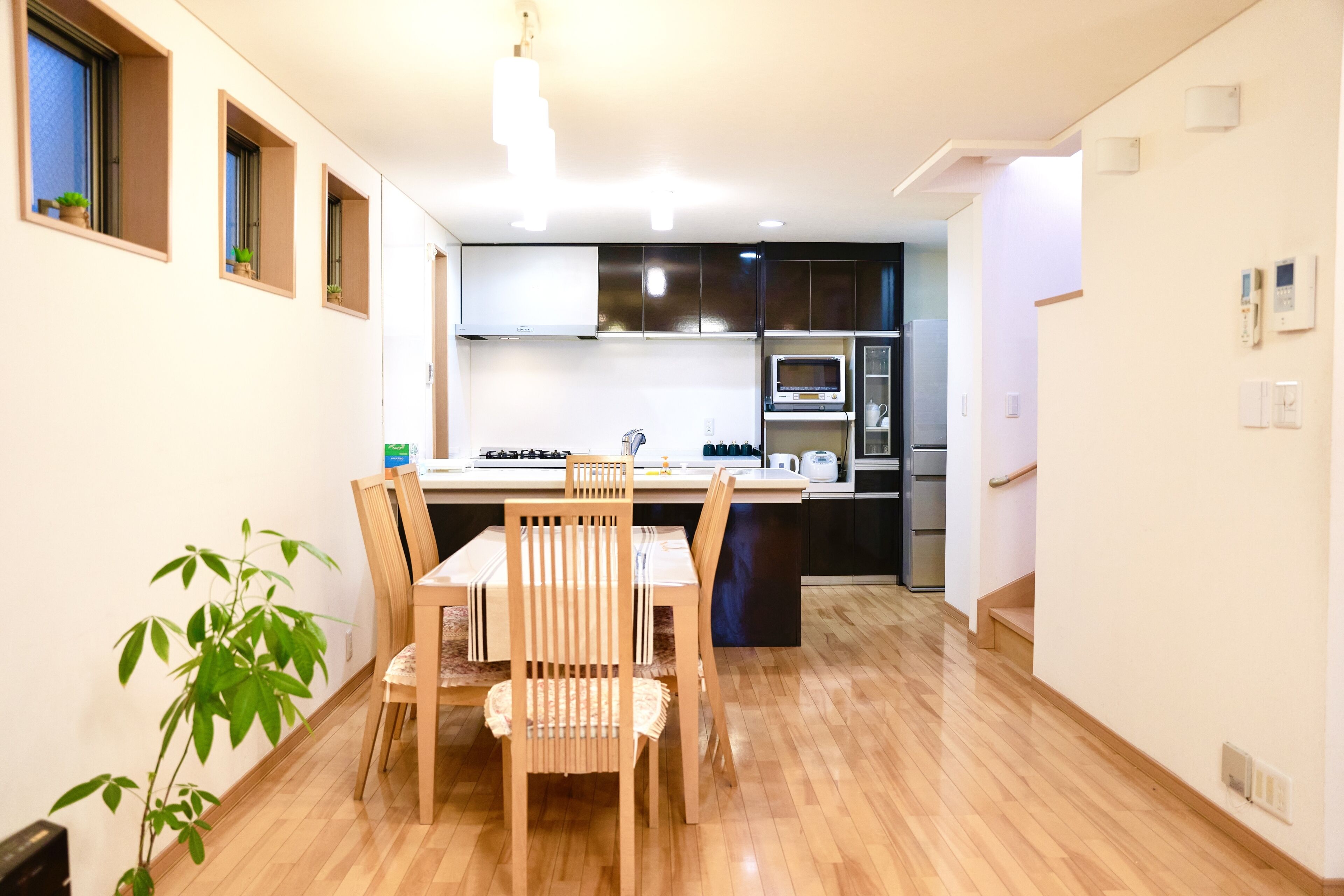 3 bedrooms, blackout curtains, free WiFi, bed sheets
