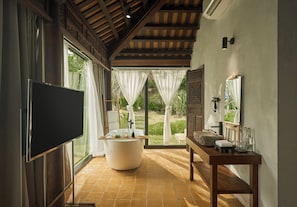 Two-bedroom Pool Villa A | Minibar, in-room safe, desk, free WiFi