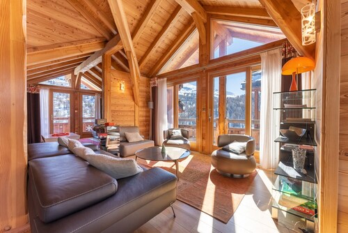 Chalet Mountainside avec sauna et jacuzzi à 200m des pistes