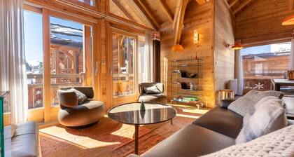 Chalet Mountainside avec sauna et jacuzzi Ă 200m des pistes