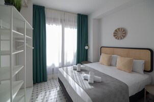 Apartamento Premium, vistas a la ciudad | 1 dormitorio, ropa de cama de alta calidad, edredones de plumas