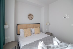 Departamento Premium, vista a la ciudad | 1 habitación, ropa de cama de alta calidad y edredón 