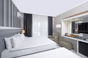Premium bedding, minibar, in-room safe, soundproofing