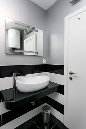 Bañera, toallas