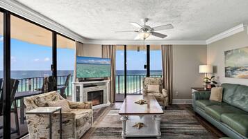 Condo, Multiple Beds, Balcony, Ocean View (T3 1212 - No Pets) | Living area | 40-inch flat-screen TV with digital channels, TV