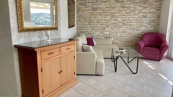 Apartment (Three Bedroom Apartment with Terrace ) | Living room | TV