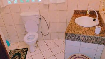 Combined shower/tub, jetted tub, bidet