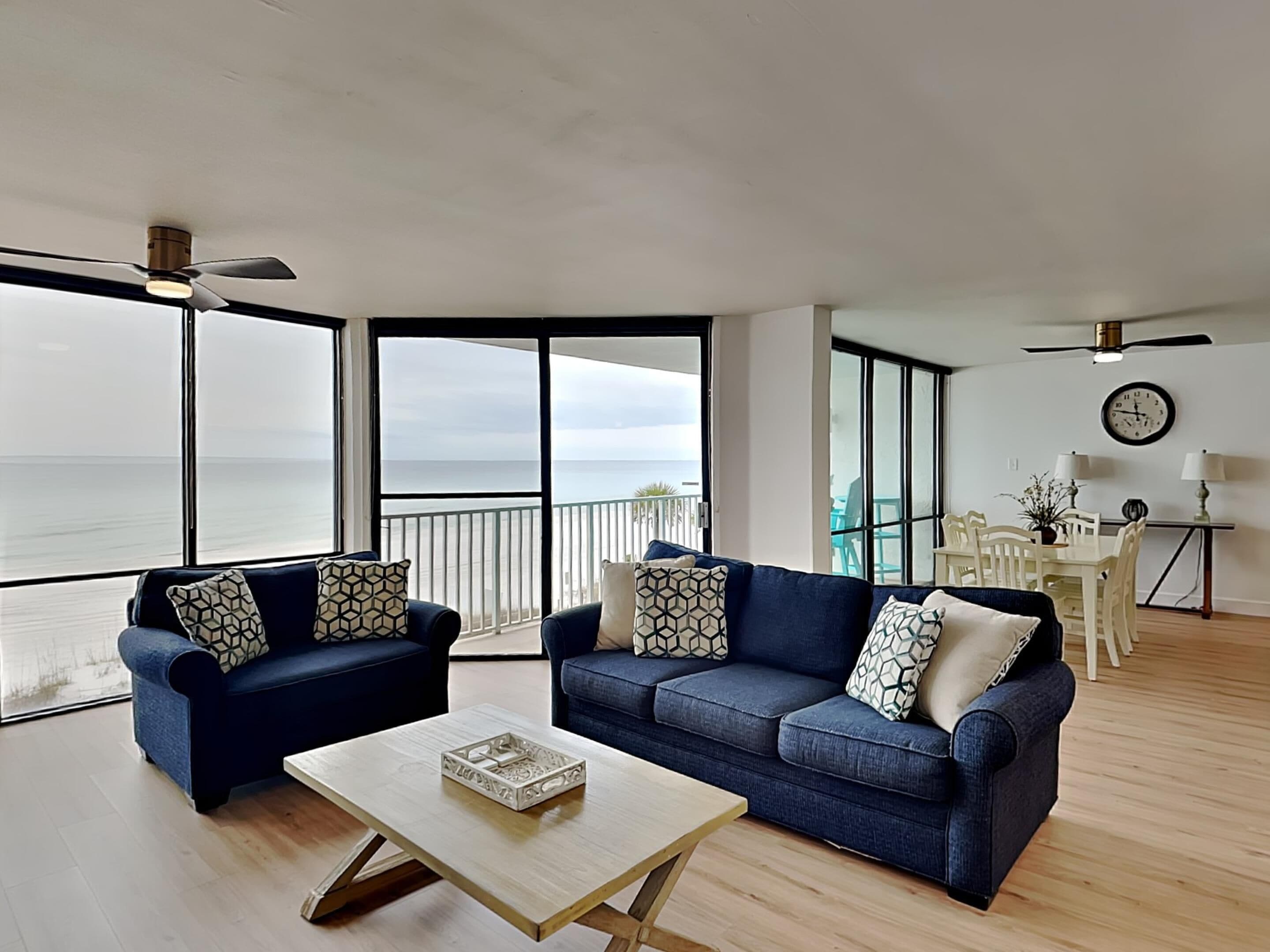 Condo, Multiple Beds, Balcony, Ocean View (#201 - No Pets Allowed) | Living area | 42-inch flat-screen TV with digital channels