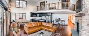 Smart TV, fireplace, video games, books