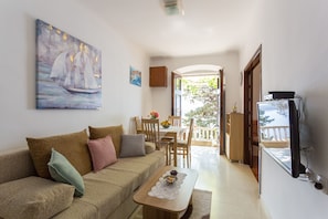Apartment (Two-Bedroom Apartment with Terrace an) | Living room | TV, DVD player