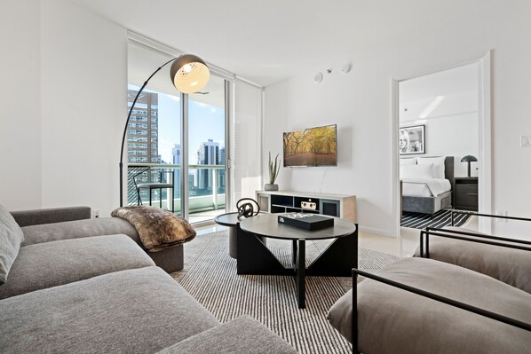 2 bedrooms, iron/ironing board, travel crib, free WiFi