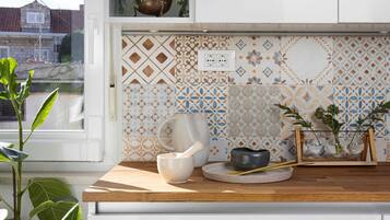 Apartment (One Bedroom Apartment with City View) | Private kitchen | Fridge