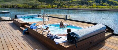 A heated pool