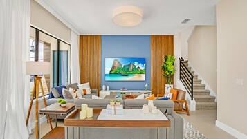 Villa Domani 5 bd Home with Pool (2018) | Living area | Smart TV