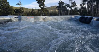 Our Property offers a relaxing getaway with a hot tub and massage chair!