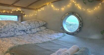 Secluded Shepherds Hut, with a view and hot tub