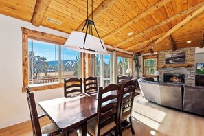 TV, fireplace, offices - Lakeside Nautical Cabin W/Sauna & SPA (San Bernardino County)