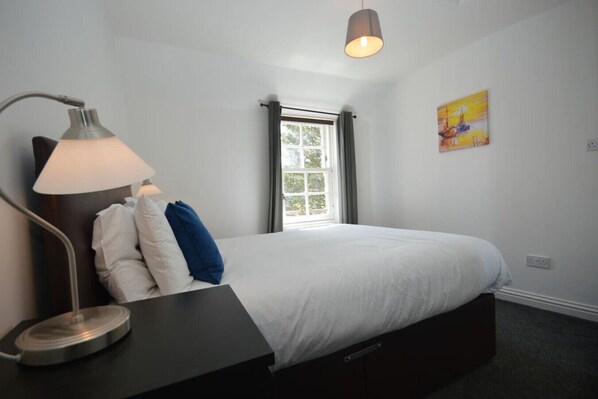 1 bedroom, iron/ironing board, travel crib, WiFi