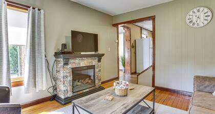 Game Room + Patio: Hilltop Home in Hocking County