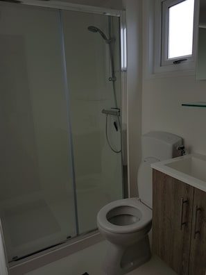 Shower, toilet paper