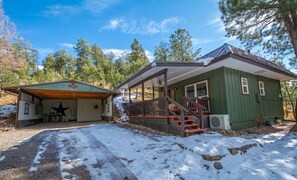 Exterior - Whispering Pines Cabin with Hot Tub in Ruidoso  (Ruidoso)