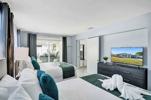 4 slaapkamers, een strijkplank/strijkijzer, reisbedje, wifi