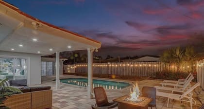 Stunning 4BR Hted Pool &Jacuzzi Close 2 the Beach