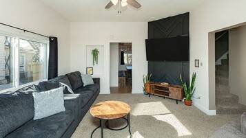 Smart TV, video games, foosball, offices