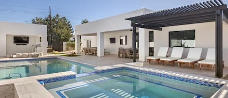 A heated pool