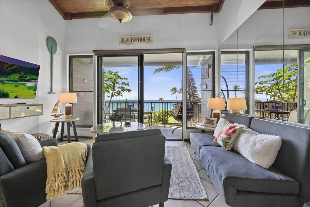 Televisio, takka, työhuone