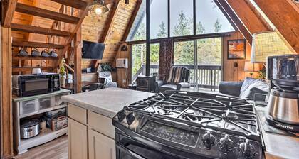 Cozy A-Frame w/ Hot Tub Near Arrowbear Lake!